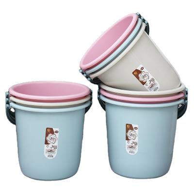 China Wholesale Household Durable 3-Models Colorful Portable Heavy Duty Plastic Cleaning Pail Buckets With Handle for sale