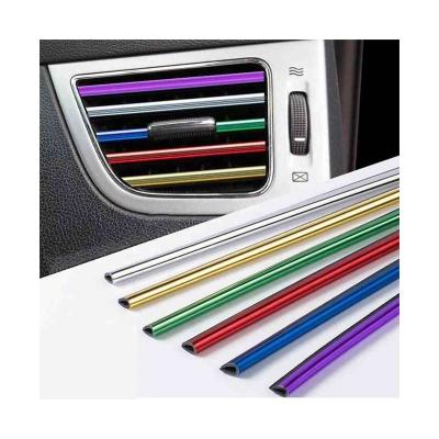 China Customized Beautiful Chrome Car Air Conditioning Left Decorative Strip U Plated Decorative Strip for sale