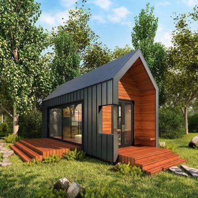 China Modern Quacent Sips Tiny Garden Office Tiny Prefab Flat Pack House Prefab House Steel Frame Luxurious Lightweight Metal Homes for sale