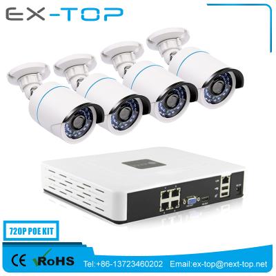 China Waterproof / Home Security IP66 Network CCTV System H.264 ONVIF P2P Pixel CCTV Camera Poe Nvr Kit Waterproof IP66 for sale