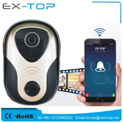 China Wireless ALARM PUSH Front Door Recorder Detection Peephole Camera With Motion Sensor for sale