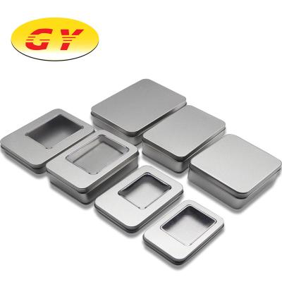 China Recyclable Square Item Storage Tin Box Playing Cards Metal Box Tin Box Packaging for sale