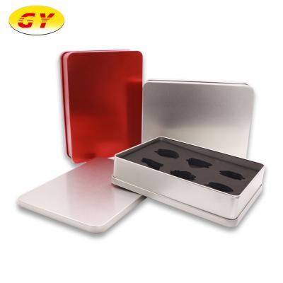 China Eco - Friendly Silver Rectangular High Quality Chocolate Gift Box Tin Sugar Tin Box for sale