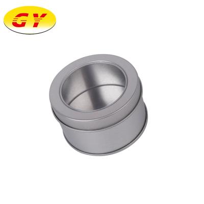 China Recyclable Small Round Candy Gift Metal Tin Box Round Can Tin Box for sale