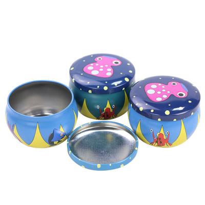 China Manufacturer Wholesale Metal Small Tin Can Box Packaging Round Tin Metal Box of Ring Pull Tin Box Round of seal for sale