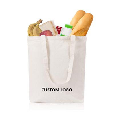 China GRS Eco Friendly BSCI Recycled Cotton Tote Bags With Long Handle Reusable Grocery Bag Eco Friendly Great Choice For Shopping Promotion for sale