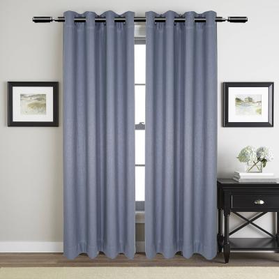 China High Blackout Window Curtain Blackout Ready Made Shading Solid Curtain For Living Room for sale