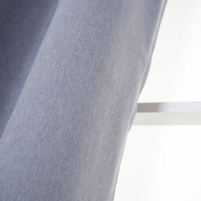 China Blackout Factory Price Elegant 100% Polyester School Gray Color Window Blackout Curtains For Bedroom for sale