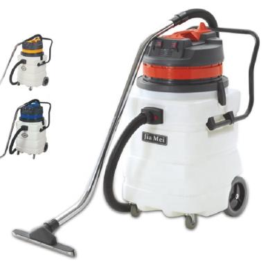 China Hotel Industrial Semi-transparent Plastic Tank 90L 2000W Wet And Dry Vacuum Cleaner For Factory Workshop Warehouse Dust Cleaning for sale