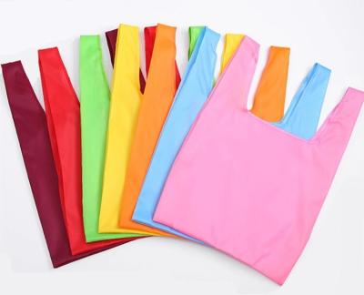 China 2020 Customized Wholesale Hot-selling Reusable Folding Amazon Polyester Printing Foldable Shopping Bags for sale