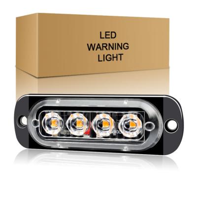 China 12v Universal Automobile Emergency Vehicles Car 4 Flashing Light Blue LED Amber. Truck Strobe LED Red Flashing Warning Light Led Strobe for sale