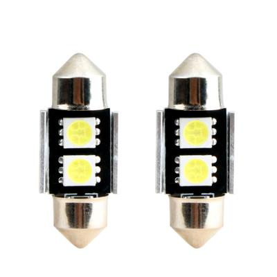 China C5W Super Bright Canbus Cree2 Chip 5050 LED Dome Festoon Lamp C5W Super Bright Car Reading Light Bulb License Plate Lights for sale