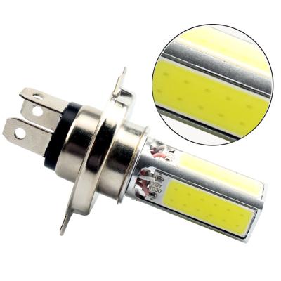 China High Bright PC 12V 20W H4 P15D BA20D Beam COB LED High Low Light For Motorcycling Headlight Bulb Motor White Bicycle Front Lamp for sale