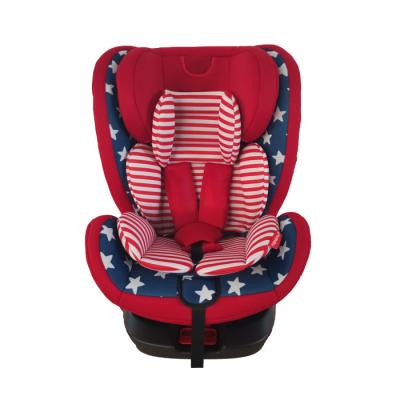 China HDPE+ knitted fabric+Sponge+mental Group 0+1/2/3 rotating baby car seat for kids 0-36kg 0-12years for sale