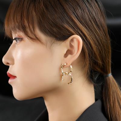 China 2022 TRENDY floral pearl earrings new jewelry polymer clay earrings handmade women earrings for sale