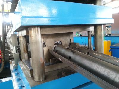 China High Precision Guard Rail Roll Forming Machine , PLC Guard Rail Machine High Speed for sale