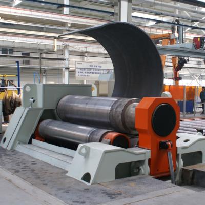 China CNC Hydraulic Plate Bending Roller Machine , W12 - 12×3000 4 Roller Plate Rolling Machine for sale