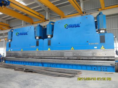 China Hydraulic 120 Ton CNC Tandem Pole Press Brake Bending Machine With Steel Plate Frame for sale