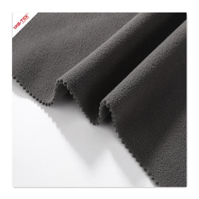 China Anti-Smell Bamboo Charcoal DTY Gobble Fleece Fabric Eco Friendly Anti Smell Pill Dyed For Jacket for sale