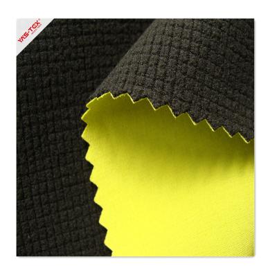 China Waterproof Polyester Fabric Bonded TPU And Soft Polyester Ripstop Fleece Shell Fabric For Coat And Jacket for sale