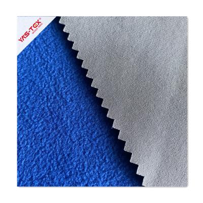 China Fusible Polyester Spandex Fabric Bonded Waterproof Fleece Softshell Fabric Nano Waterproof For Jacket for sale