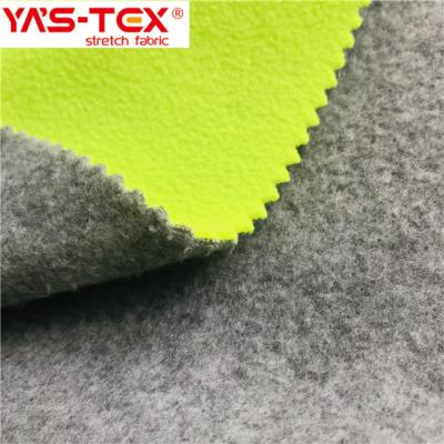 China Anti-Pilling Fabric 100% Anti-static Fluorescent Polyester Micro Fleece Bonded Fabric For Fleece Jacket, Fleece Coat for sale