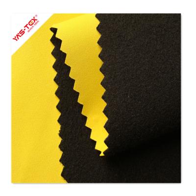 China Waterproof spandex twill nylon fabric bonded waterproof TPU film metallized fleece fabric nylon wholesale for jacket for sale