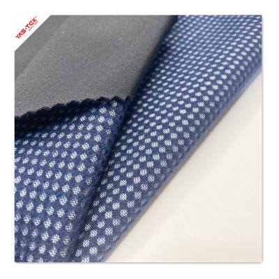 China Waterproof Polyester Spandex Twill Fabric Bonded PTFE Membrane Bonded Knitted Terry Mesh Fabric Tear Resistant For Jacket for sale