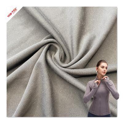 China Stretch high elasticity knitted Spandex imitation nylon cotton fabric smooth handfeeling hygroscopic and sweat releasing for yoga wear for sale