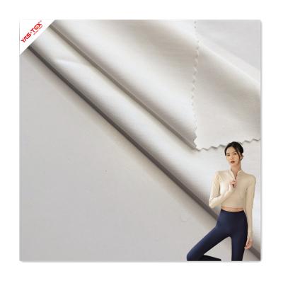 China Excellent Stretch Elasticity Knitted Spandex Nylon Matte Fabric Smooth handfeeling hygroscopic and sweat releasing for yoga wear for sale