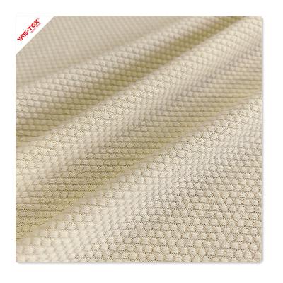 China Stretch Cleancool Polyester Spandex Jacquard Knitted Stretch Fabric Breathable Anti Bacterial Moisture Absorbent Quick Dry For T Shirts for sale