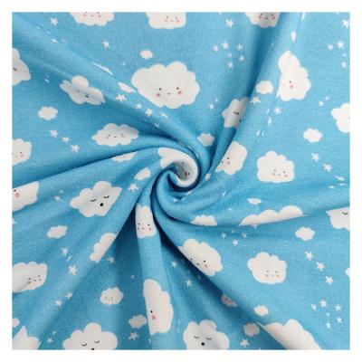 China Tear-Resistant Breathable Cotton Fabric Cotton Jersey Knitting Fabric Custom Printed For Baby Clothes for sale