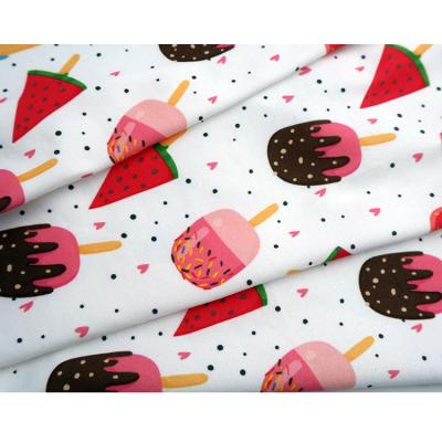 China DBP Tear-Resistant Fabric Custom Design Digital Printing DTY Double Brushed Jersey Poly Spandex Fabric for sale