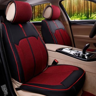 China Easy Installation PU PVC Leather Full Set Flame Retardant Universal Car Seat Covers for sale