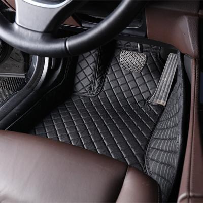 China Moisture-proof XPE Car Floor Mats Decorative 5D Leather Car Mats Pretty for sale