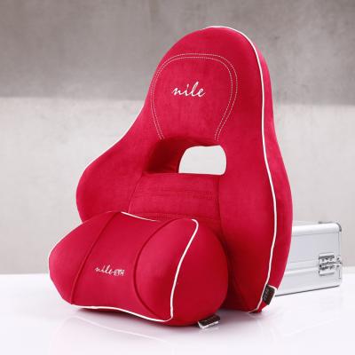 China Cheap High Quality Anti-Decubitus Memory Foam Car Neck Pillow And Back Cushion for sale