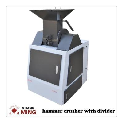 China Eco - Friendly No Dust Eco - Friendly Coal Crusher And Electric Splitting Combined Machine , Lab Coal Hammer Crusher With Splitter for sale