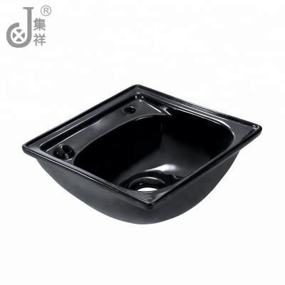 China (NEW) Beauty Chair JX-033 Shampoo Barber Shop Equipment Black And White Hairdressing Ceramic Shampoo Basin for sale