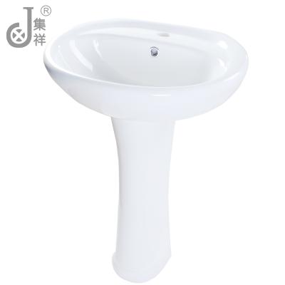 China China Good Quality Oval Hand Wash Pedestal Wash Basin Ceramic Price New Model LP-811 for sale