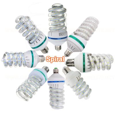 China Residential Spiral Shape Energy Saving LED CFL Corn Bulb Lamp Lighting E27 5W 7W 9W 12W 16W 24W 30W 36W 40W 50W for sale