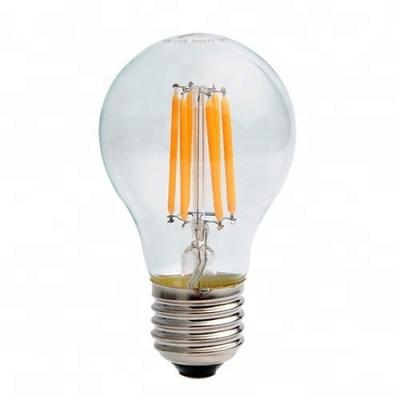 China Hotel LED Filament Lamp A60 4W E27 2700K A19 E27 4Watt COB LED Filament Bulb Light for sale