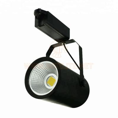 China IN-TL107 Super Market Exhibition Residential Indoor Cafe Lighting COB Rail LED Track Light Spotlight 10W 12W 15W 18W 20W 30W for sale