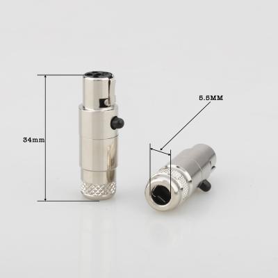 China audio & HP009 5 Pin Female Jack Mini XLR Video High Quality Audio Connector MIC Adapter Tini TA5F Q-G for sale