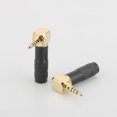 China New 2.5mm Male Earphone 4Pole Jack Right Angle 90 Degree L Form DIY Solder Mini Connector Plug 2020041801 for sale