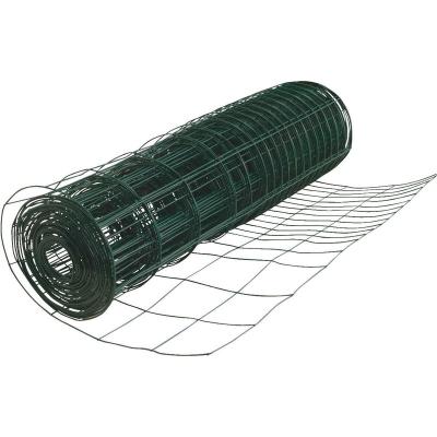 China Heavy Duty Plain Weave Galvanized 2mm Green PVC Coated Galvanized GI Curved Welded Wire Mesh Garden Fencing Roll for sale