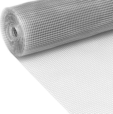 China Plain Weave 19 Gauge 1/2 Inch Square Hole Hardware Cloth Galvanized Steel Mesh Screen Wire Netting Roll for sale