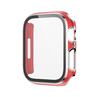 China Fanshion Sport Tempered Glass Screen Protector Case For Apple Watch All Around Protective Cover Bumpers Cover For iWatch 7 Series 45mm for sale