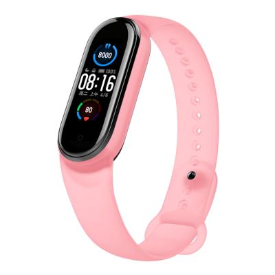 China Soft Clear TPU Waterproof Sport Silicone Smartwatch Band Wrist Strap For Xiaomi MI Band 5 for sale