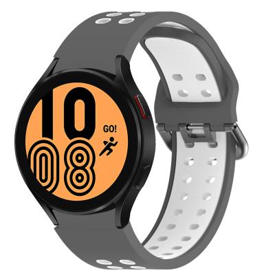 China Unisex 20mm Silicone Replacement Bands For Classic 46mm Galaxy 4 Watch 44mm / Samsung Watch 4 Smartwatch for sale