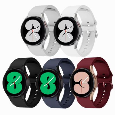 China New Arrival Unisex Silicone Replacement Adjustable Strap With Colorful Buckle For Samsung Galaxy Watch 4 40mm 44mm for sale